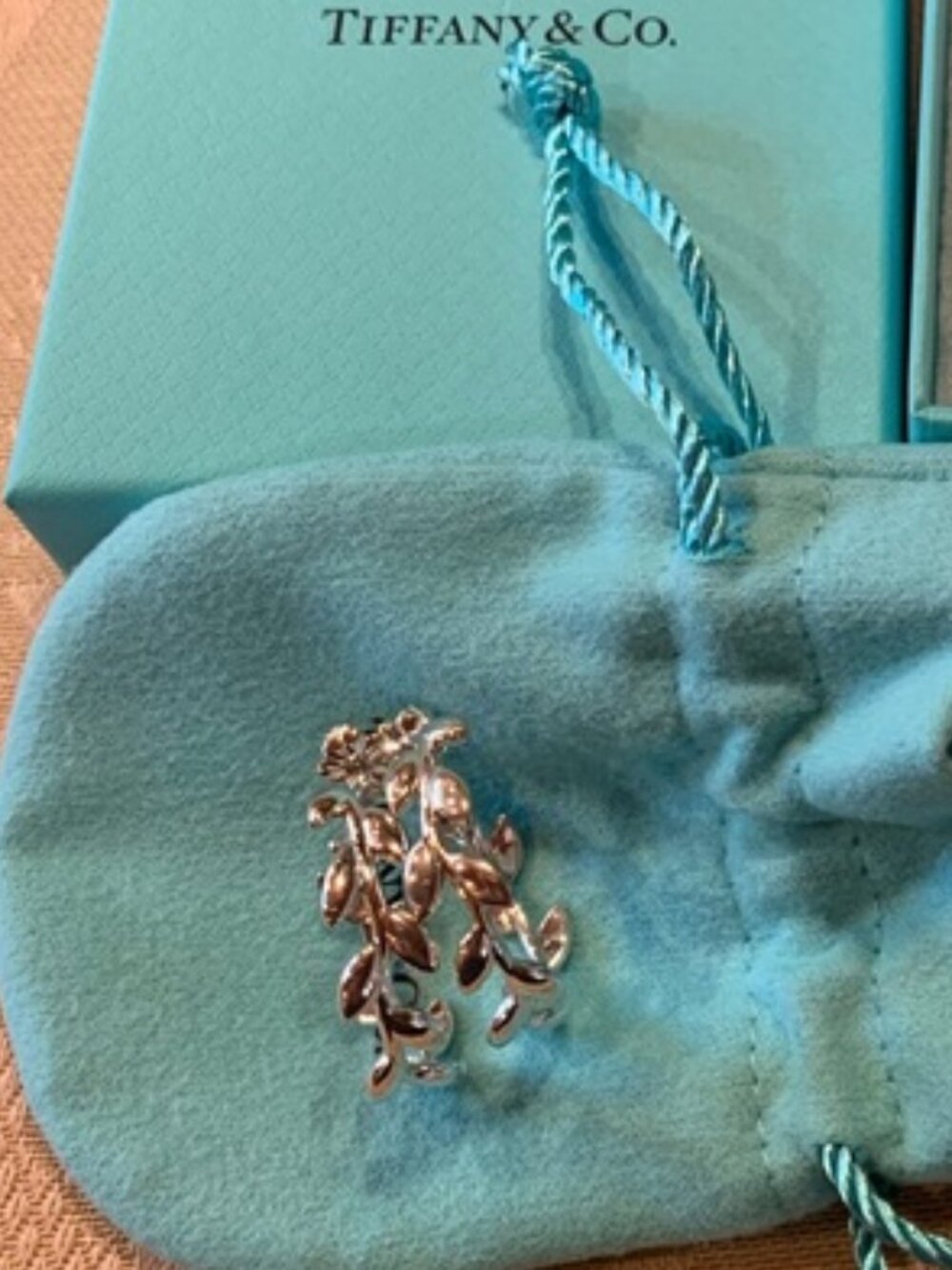 Olive Leaf Hoop Earrings Tiffany & Co.